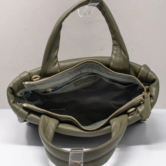 Cole Haan Grand Series Quilted Tote Bag Tea Leaf Green Leather - Picture 8 of 11